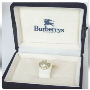 Authentic Burberrys Tie Tack Pin Cuffs Plating